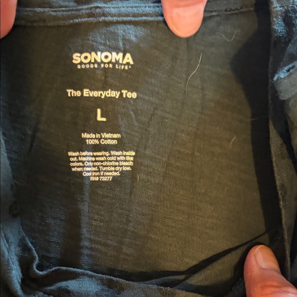 Sonoma Blue Everyday Tee with Speckled Heather - Picture 3 of 4